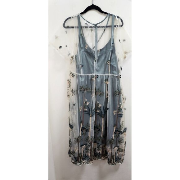 Estelle Plus Leon Embroidered Dress Size 18 W - Picture 5 of 9